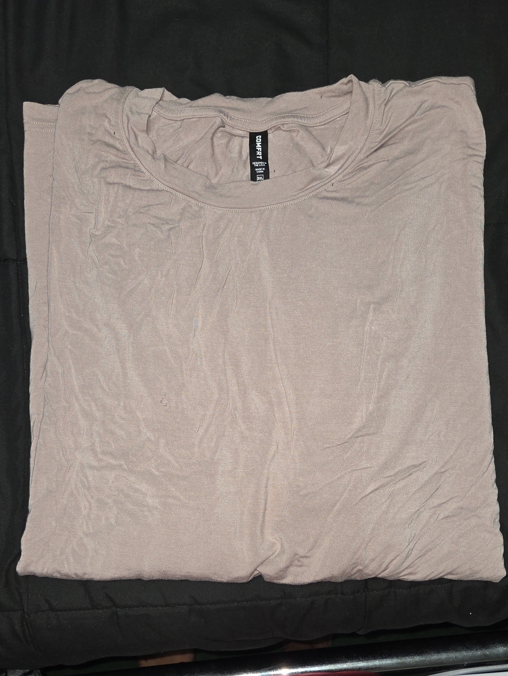 Basic Crew Neck T-Shirt - Taupe